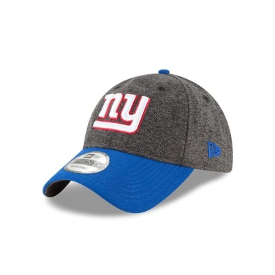 Grey New York Giants Hat - New Era NFL Tweed Turn 9TWENTY Adjustable Caps USA7418209